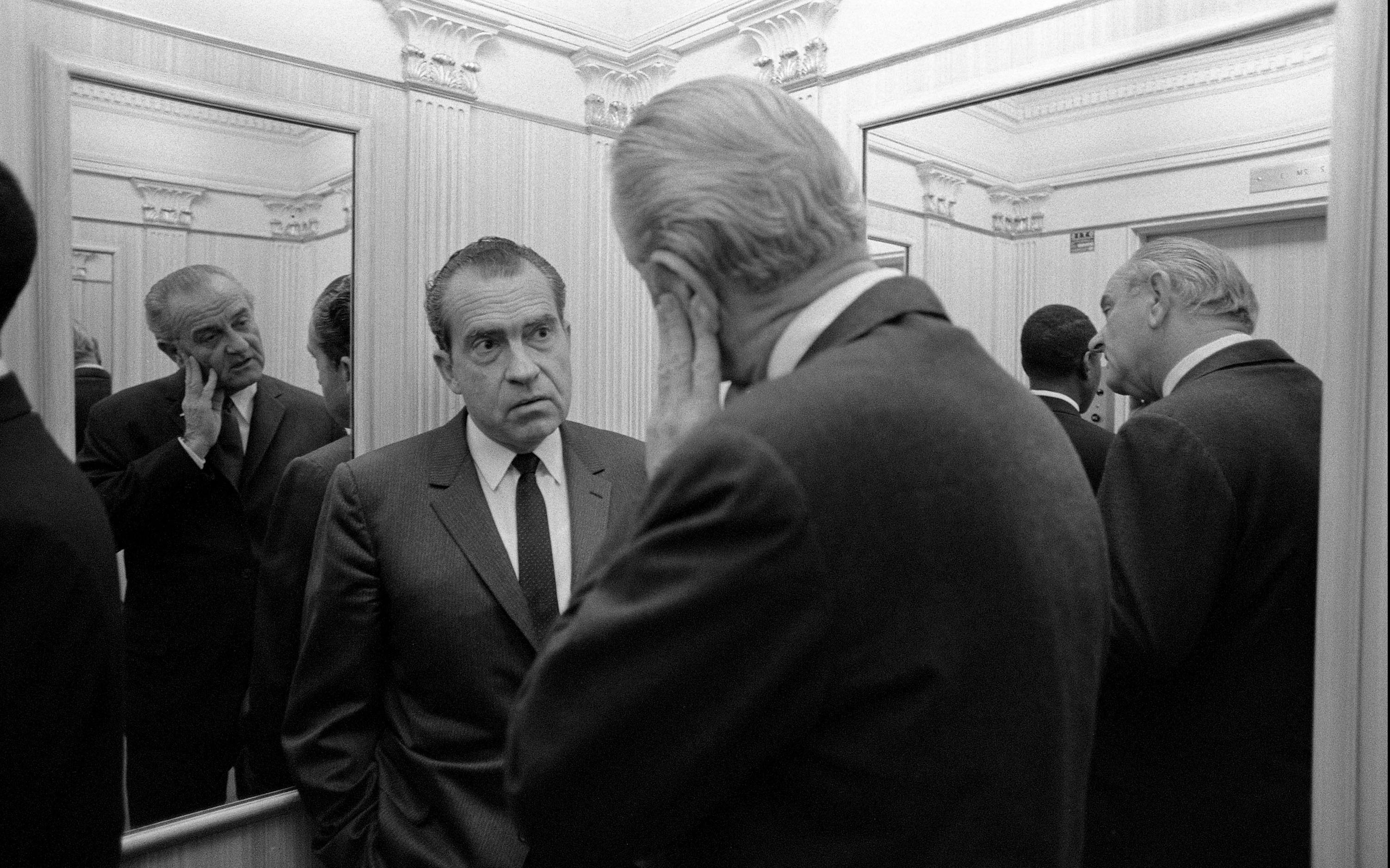 lbj and nixon elevator